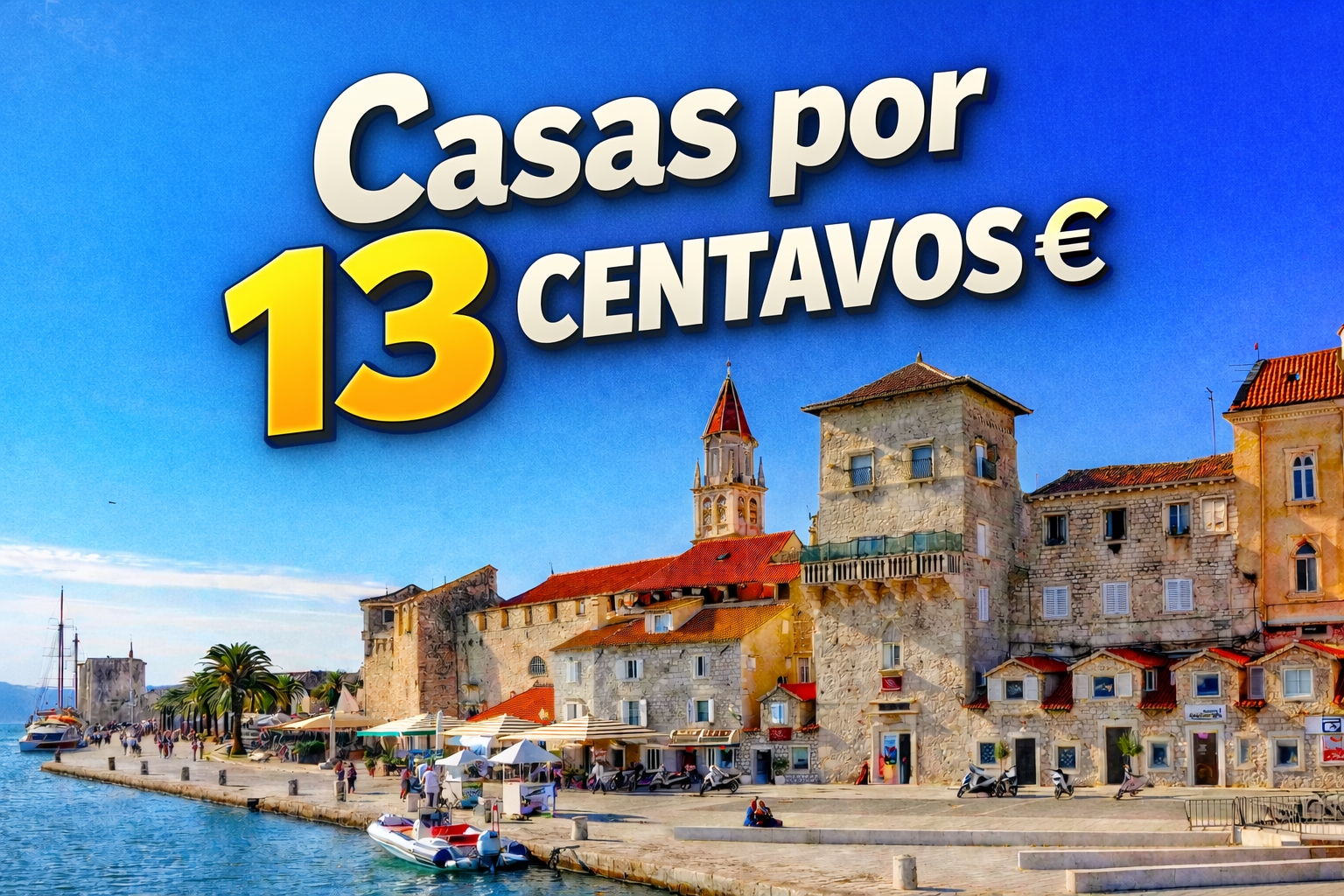 Cidade na Europa vende casas por 13 centavos de euro para atrair novos moradores e repovoar município