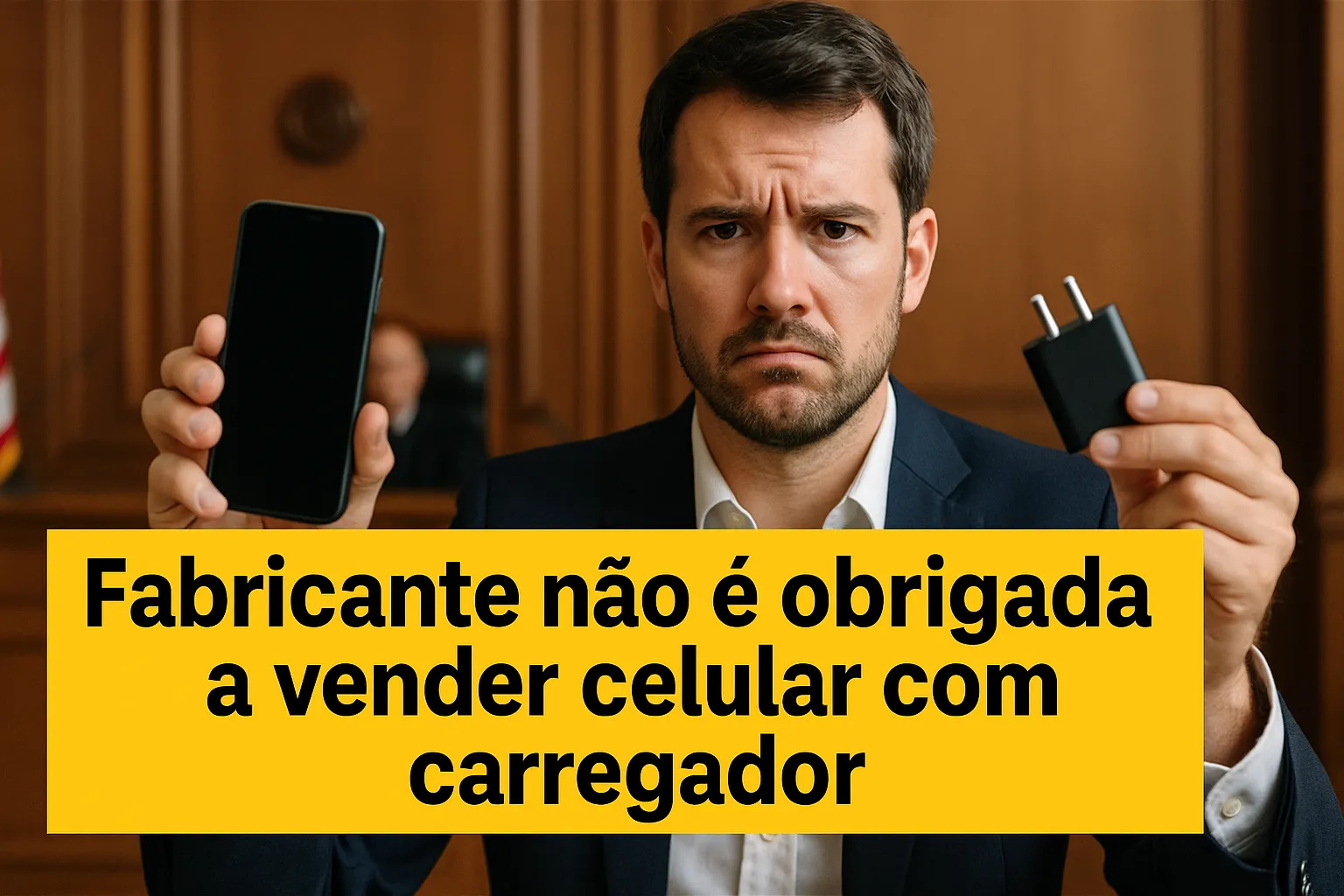 Justiça rejeita ação de consumidor que comprou celular sem carregador, afasta venda casada e nega indenização por dano moral