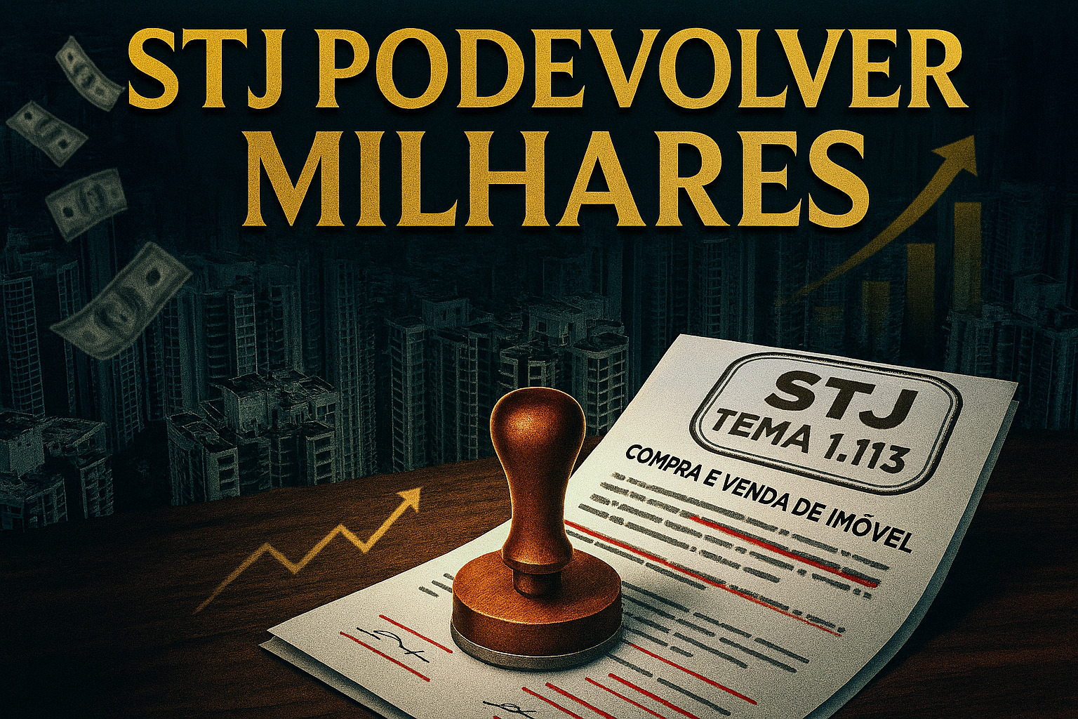 Tema 1.113 do STJ pode devolver milhares de reais a quem comprou imóvel nos últimos 5 anos: decisão redefine cobranças ilegais, amplia direitos do comprador e expõe práticas abusivas no mercado imobiliário