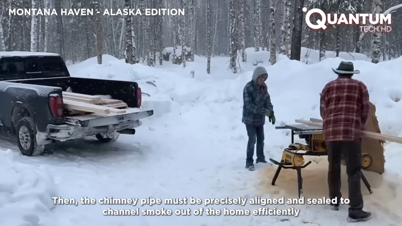 En uno de los ambientes más extremos del planeta, familia construye sola una casa de troncos en Alaska, vive aislada, enfrenta temperaturas severas y mantiene rutina autosuficiente lejos de cualquier ciudad