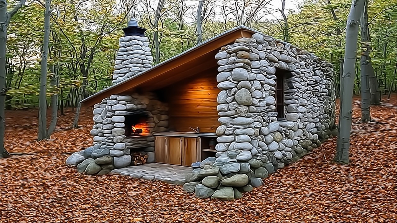 Sem usar máquinas, eletricidade ou ferramentas modernas, um homem constrói casas, fornos e estruturas completas do zero usando apenas barro, pedra, madeira e conhecimento ancestral