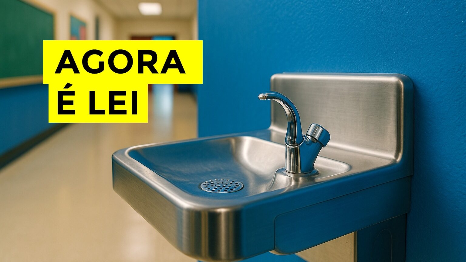 Lei obriga água potável e saneamento nas escolas e reage ao Censo que aponta falta de acesso básico para milhares de estudantes