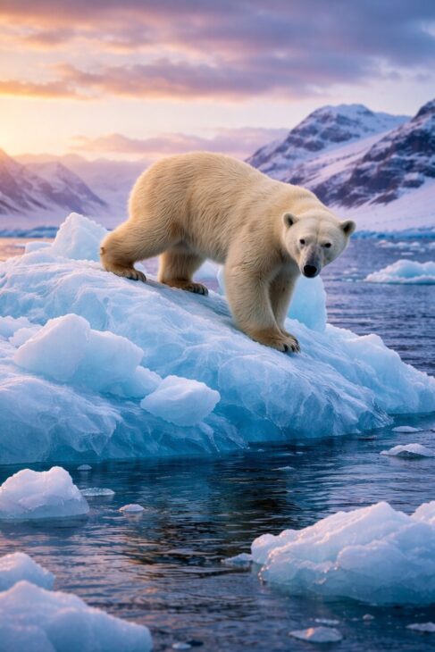 Estudio indica que osos polares del sur de Groenlandia activan genes transposones para alterar el ADN ante el deshielo del hielo marino.