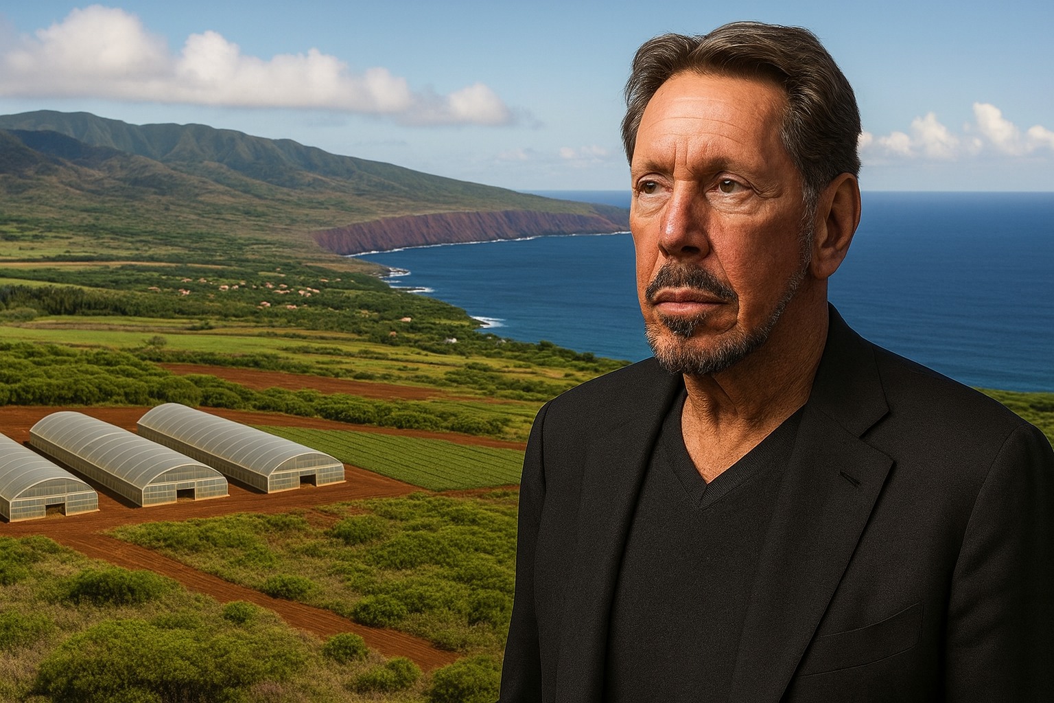 Bilionário, Larry Ellison, Ilha