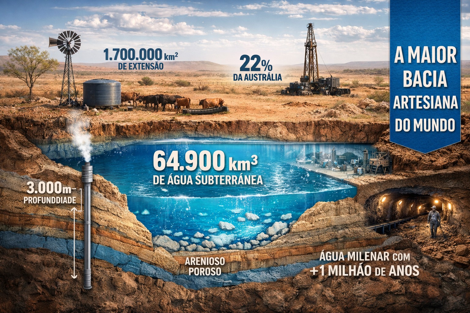Maior bacia, Bacia, Aquífero