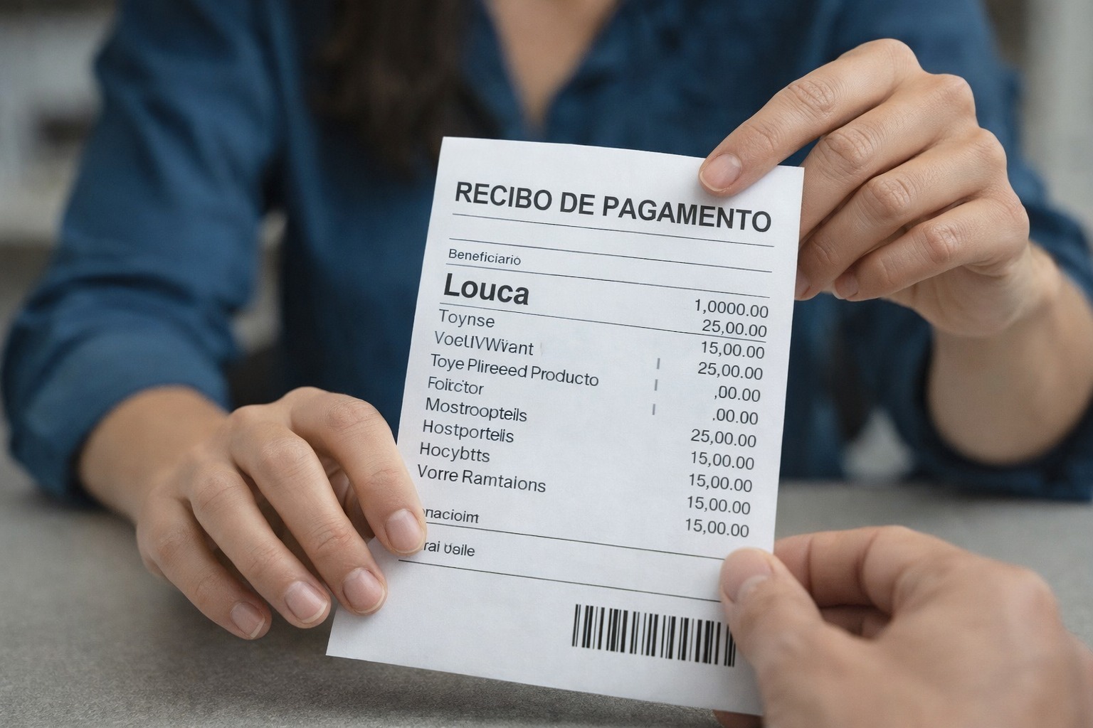 Indenização, Funcionária