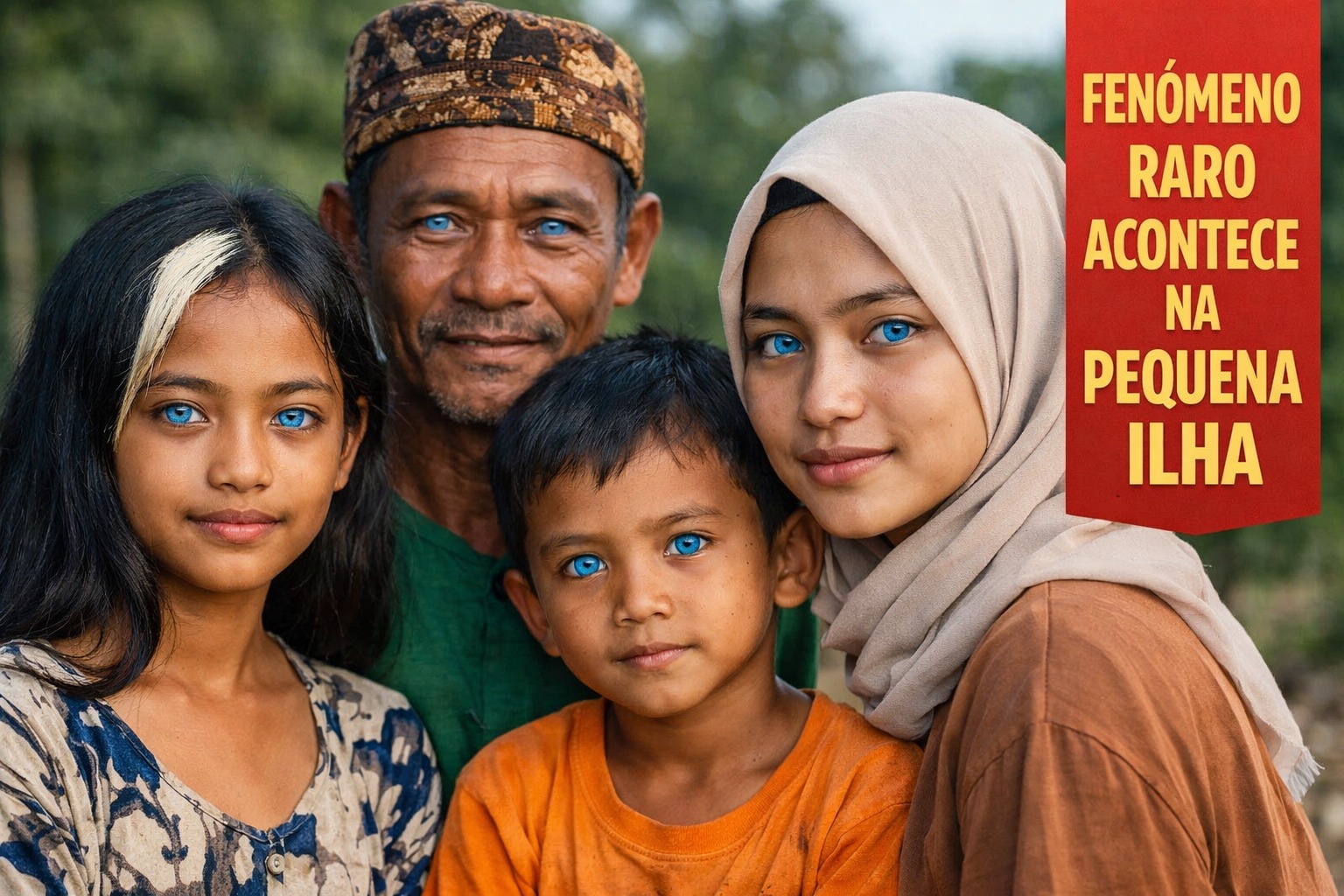 Olhos azuis, Asiáticos