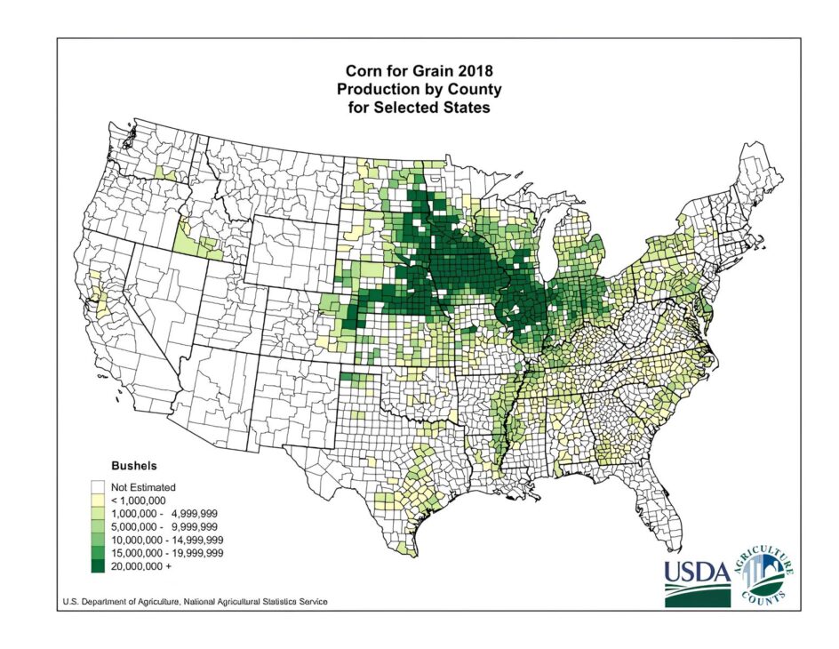 La mayor región productora de maíz del planeta funciona como una fábrica agrícola al aire libre, con 39 millones de hectáreas sincronizadas y cosechas mecanizadas en escala industrial en el Corn Belt de Estados Unidos