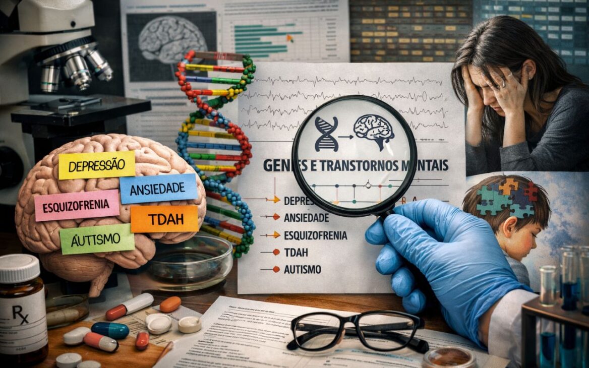 Investigación Publicada en Nature Identifica Cinco Factores Genéticos que Conectan Depresión, Ansiedad, Esquizofrenia, TDAH y Otros Trastornos Mentales.