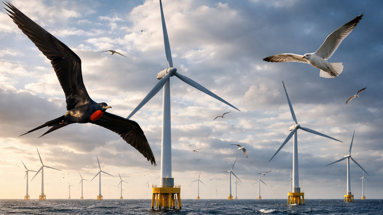 Energia eólica offshore ganha força no Brasil, com destaque para projetos no Rio Grande do Sul, enquanto pesquisadores analisam impactos ambientais sobre aves e ecossistemas marinhos.