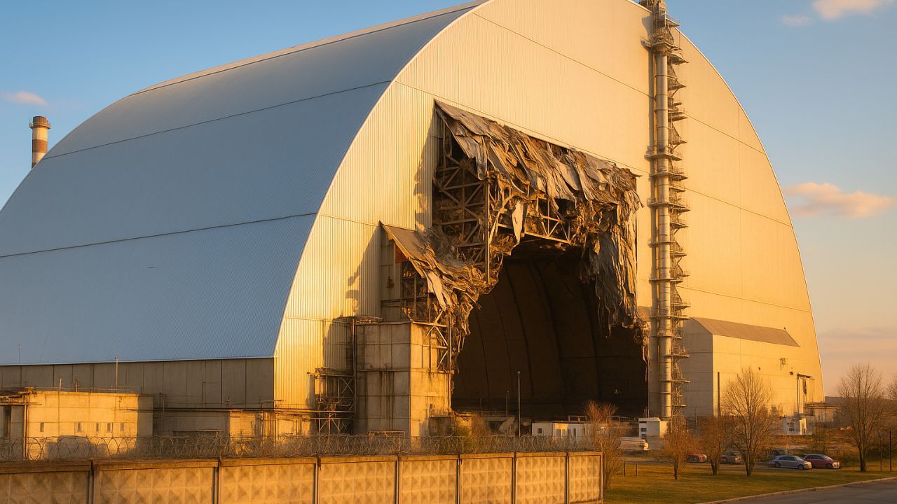 ONU confirma dano ao escudo protetor de Chernobyl após ataque na Ucrânia e alerta para reparos urgentes na usina nuclear.