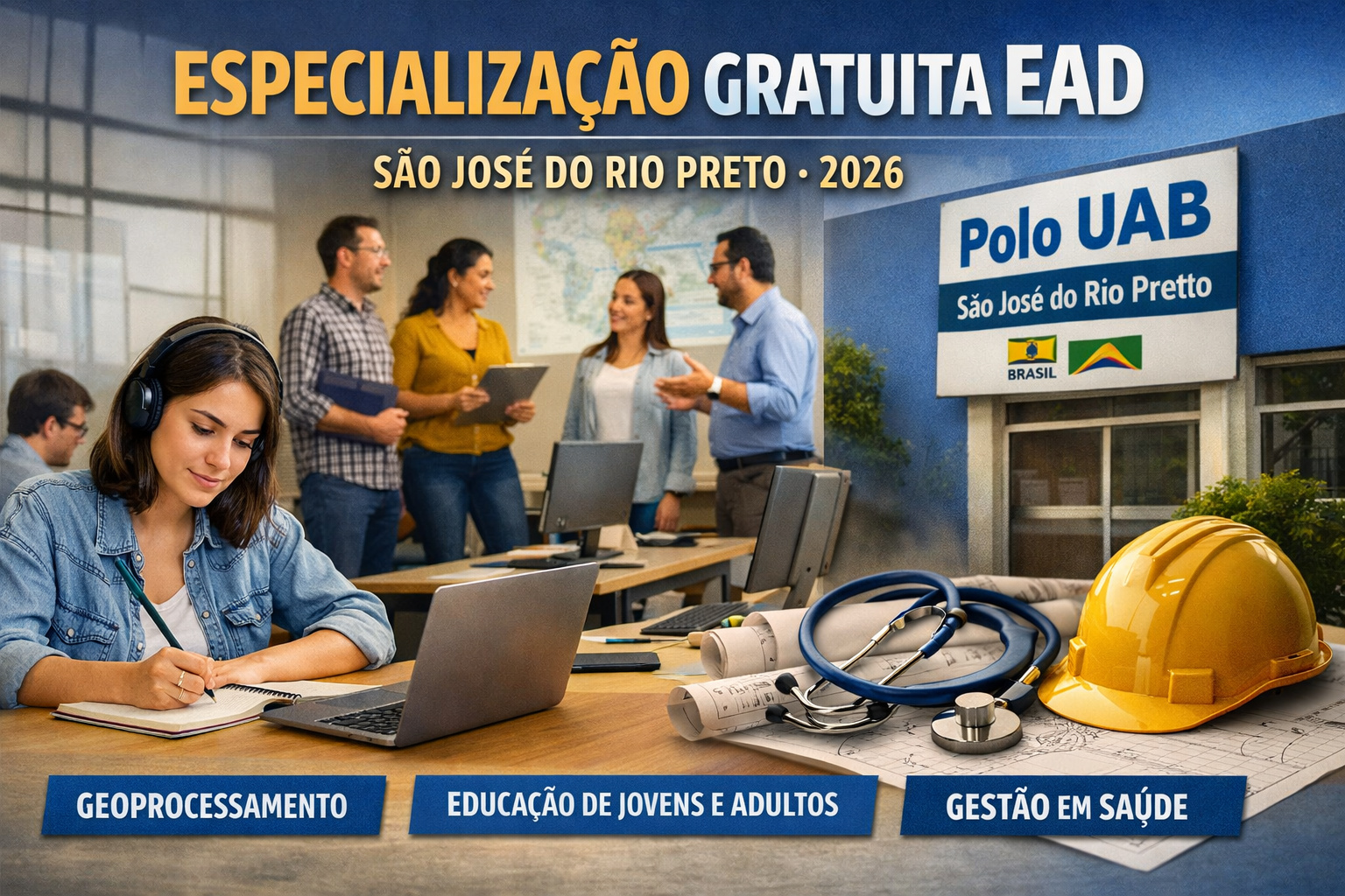 Especialização gratuita EAD em 2026 amplia oportunidades no mercado de trabalho no Brasil