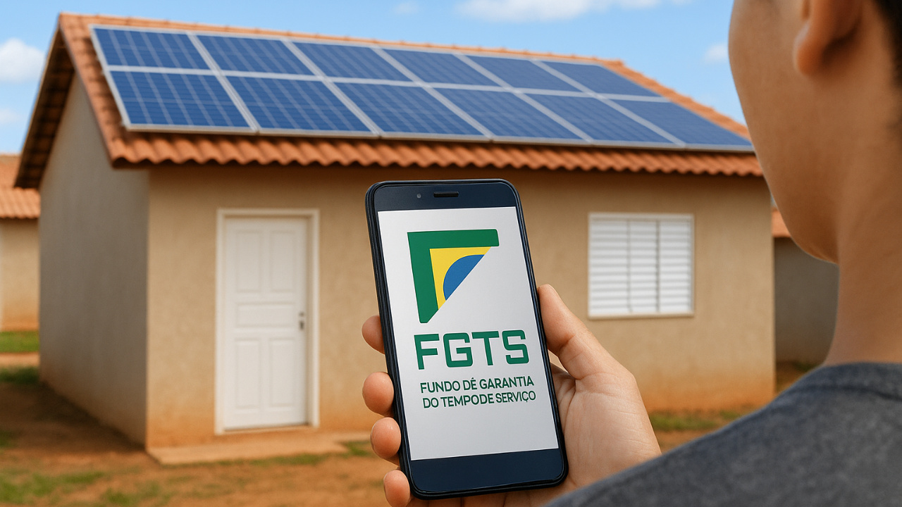 Programa Reforma Casa Brasil amplia acesso à energia solar, mas financiamento não permite uso do FGTS para famílias de baixa renda.