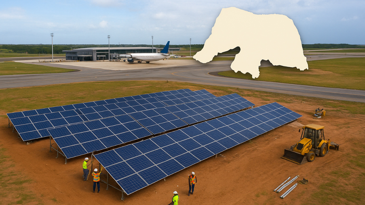 Aeroporto de Natal inicia obras de usina de energia solar com investimento de R$ 24 milhões. Projeto reforça sustentabilidade e reduz dependência da rede elétrica.
