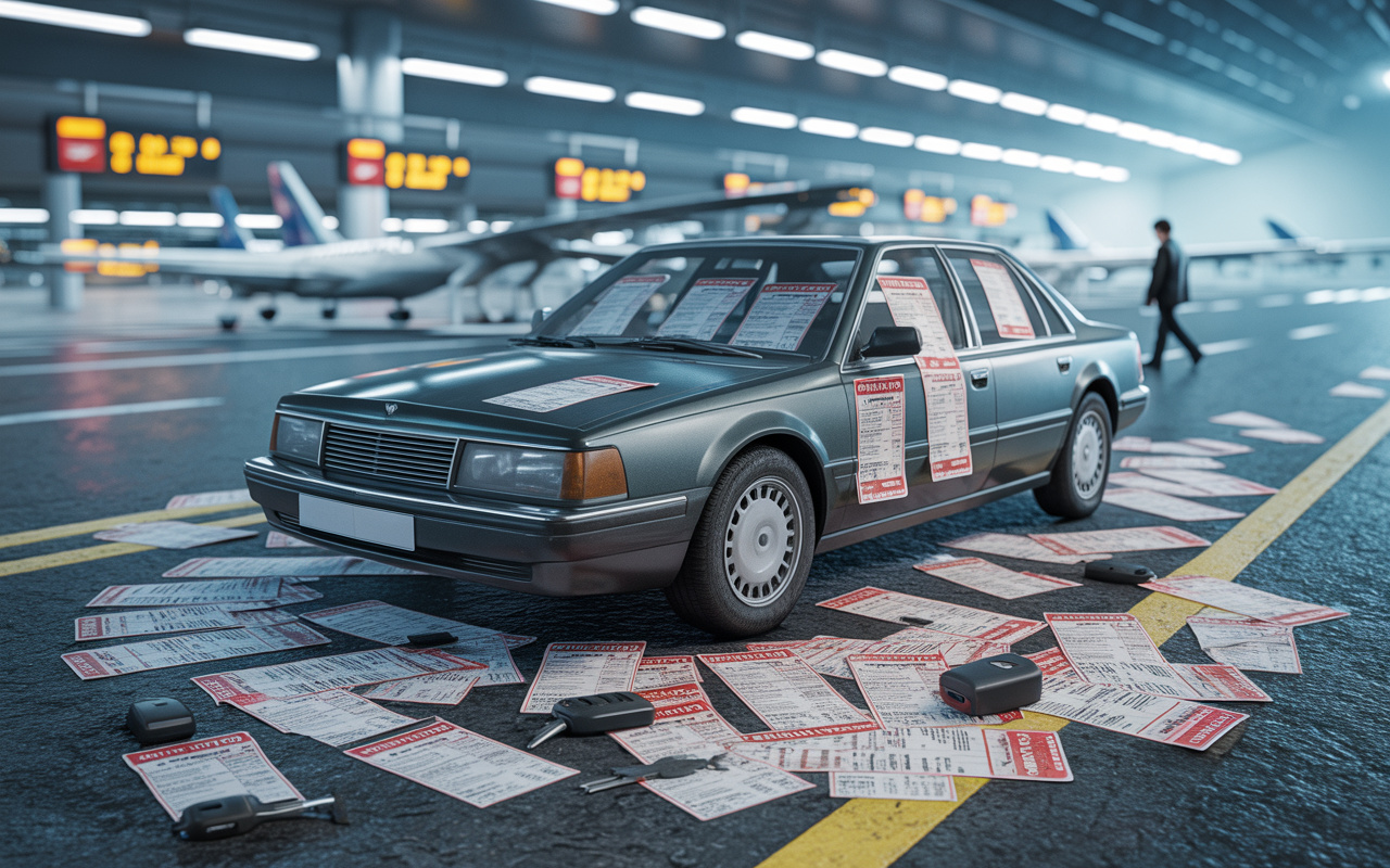 Por vingança, homem compra carro usado e coloca no nome da ex, abandona em aeroporto e deixa mais de US$ 100 mil em multas para ela pagar