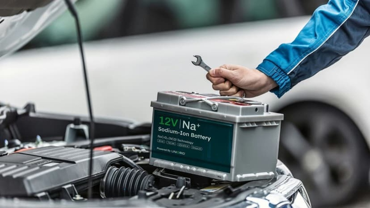 Bateria de íon-sódio de 12V oferece mais de 5.000 ciclos, operação de -40°C a 60°C e integração direta para aplicações veiculares