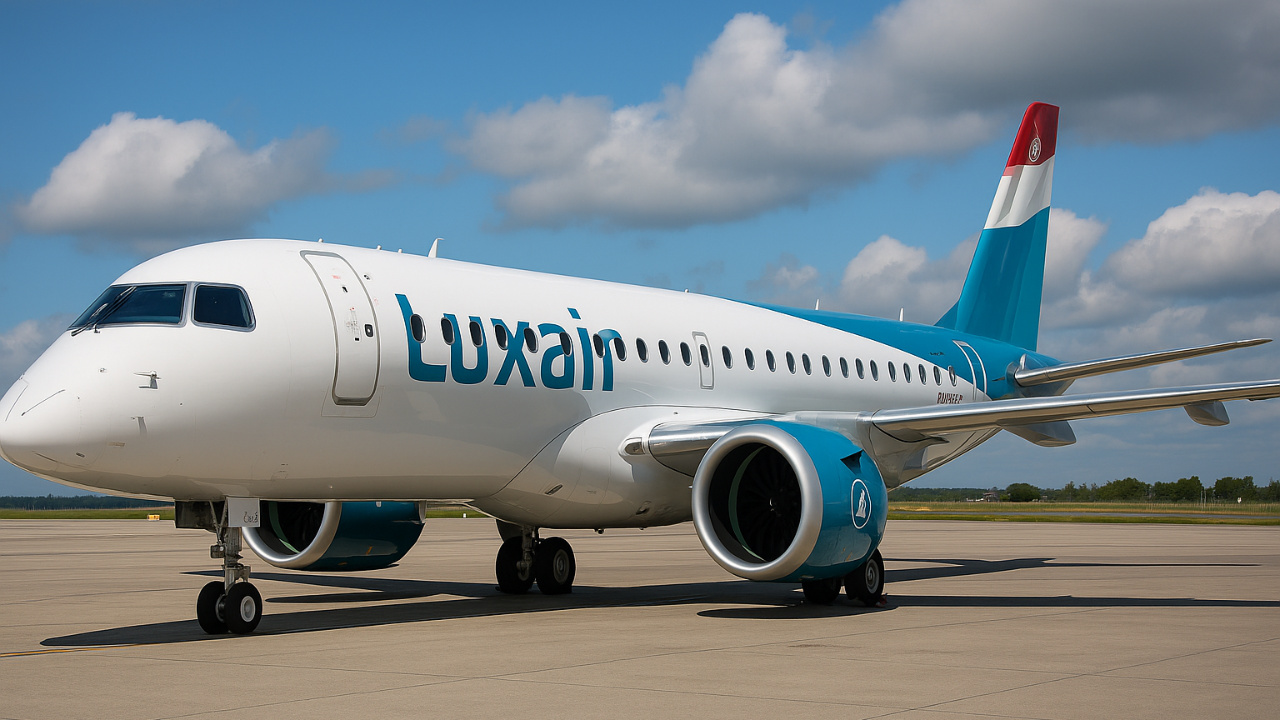 De volta aos Embraer, Luxair sinaliza nova era com primeiro E195-E2 ao renovar sua frota e adotar jatos mais eficientes para rotas europeias.