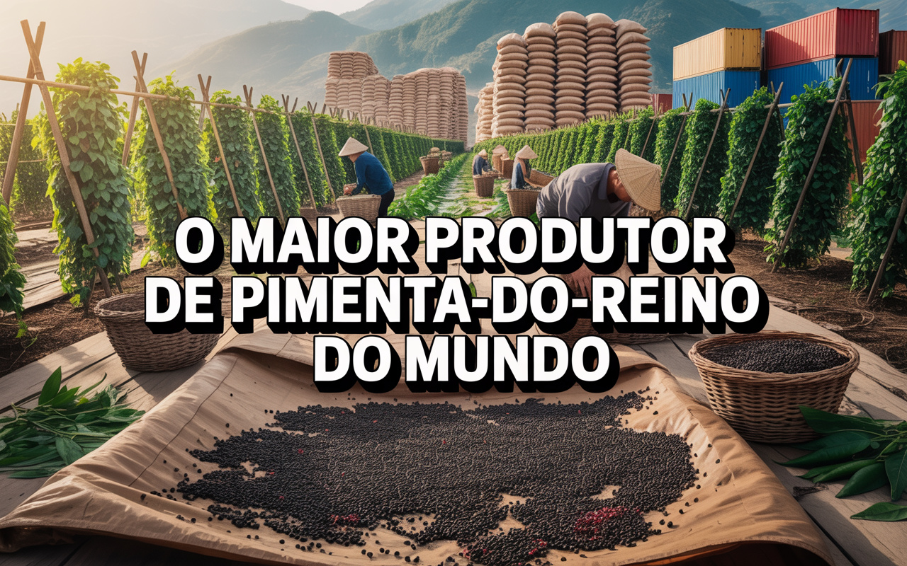 Com até 160 mil toneladas por ano e mais de 35% de todo o mercado mundial sob seu controle, o Vietnã se firma como líder absoluto da pimenta-do-reino enquanto o Brasil surge como o segundo maior produtor do planeta