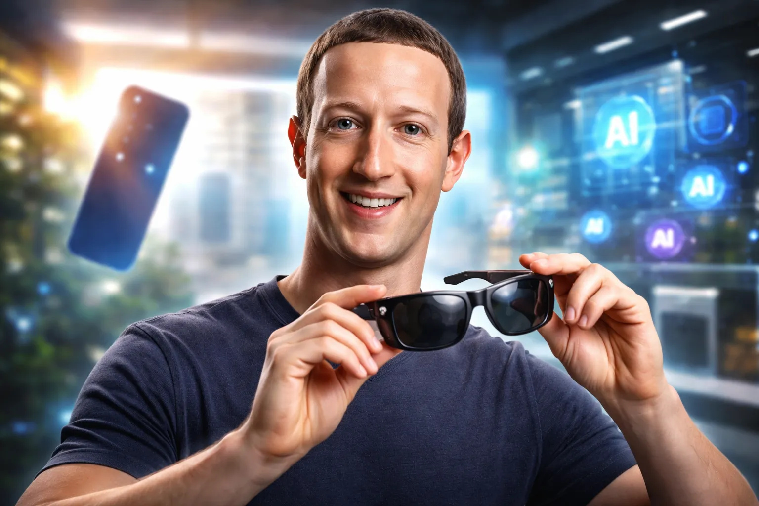 Atualizações de 2025 adicionam IA, áudio direcional e Spotify aos óculos da Meta, reforçando a aposta de Zuckerberg no pós-smartphone