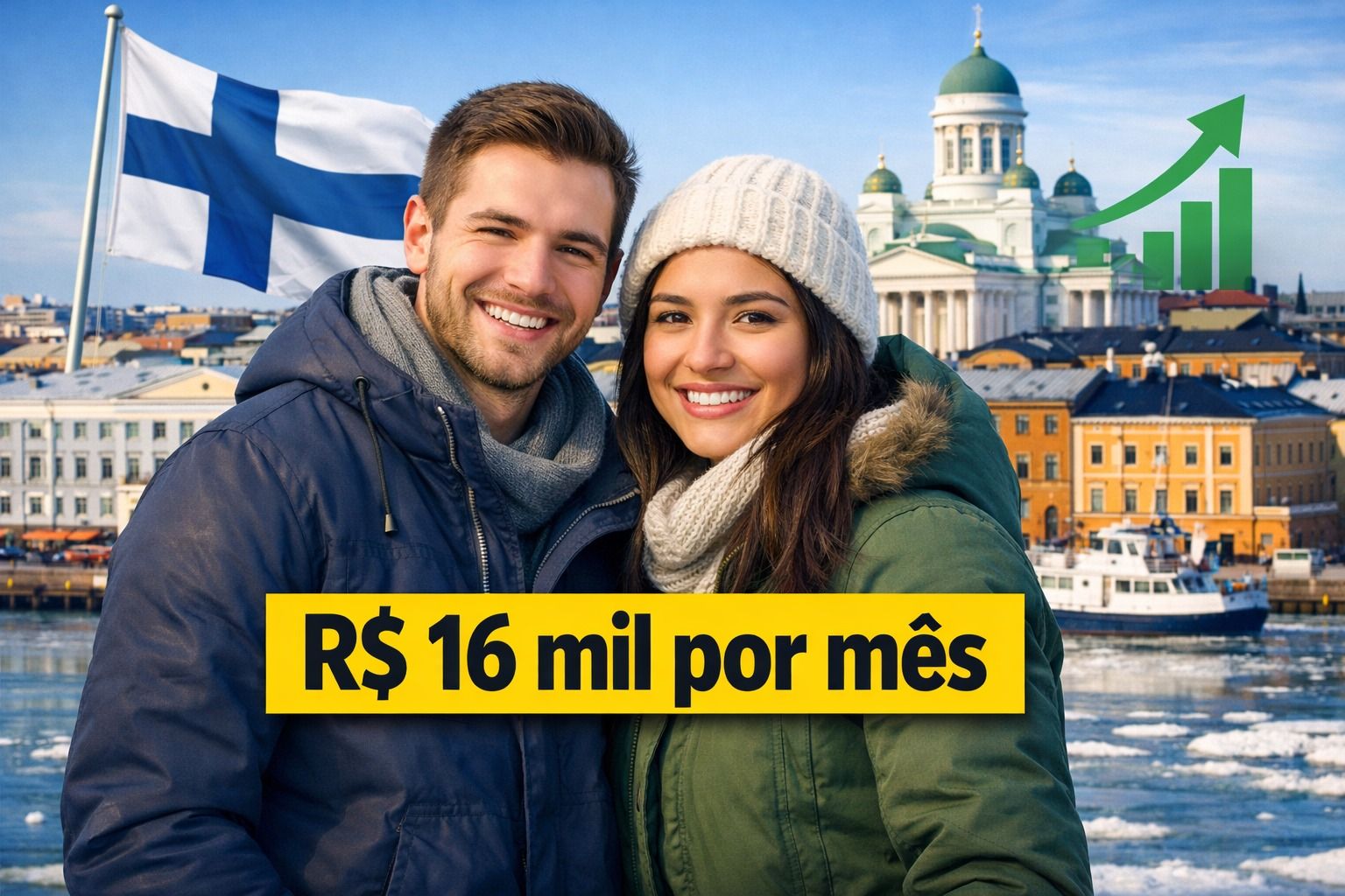 Finlândia atrai brasileiros com salários de até R$ 16 mil, jornada de 7,5 horas por dia, incentivos oficiais à imigração e demanda