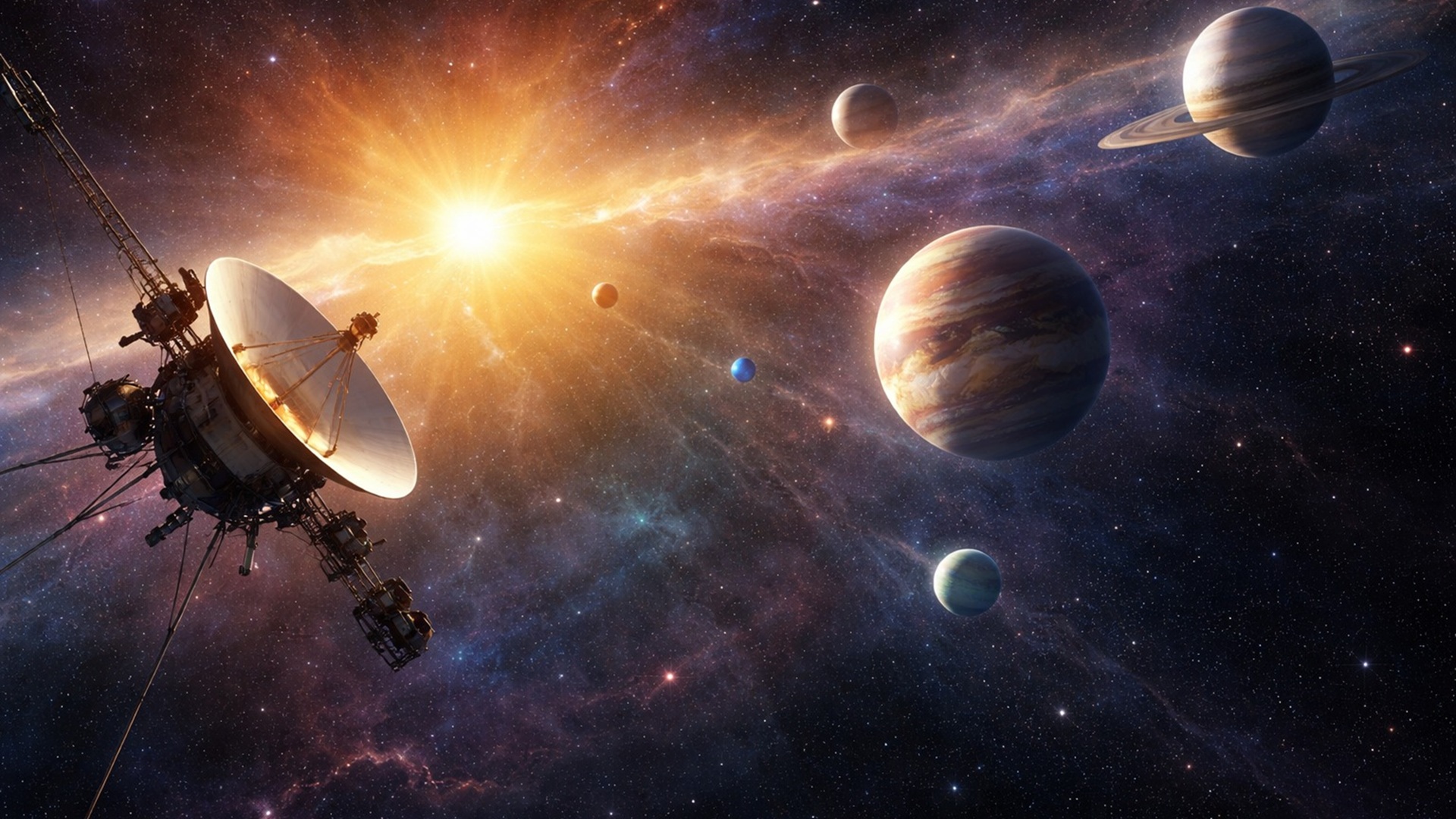 Imagem histórica da Voyager mostra o Sistema Solar a 6 bilhões de km e inclui o icônico Pálido Ponto Azul