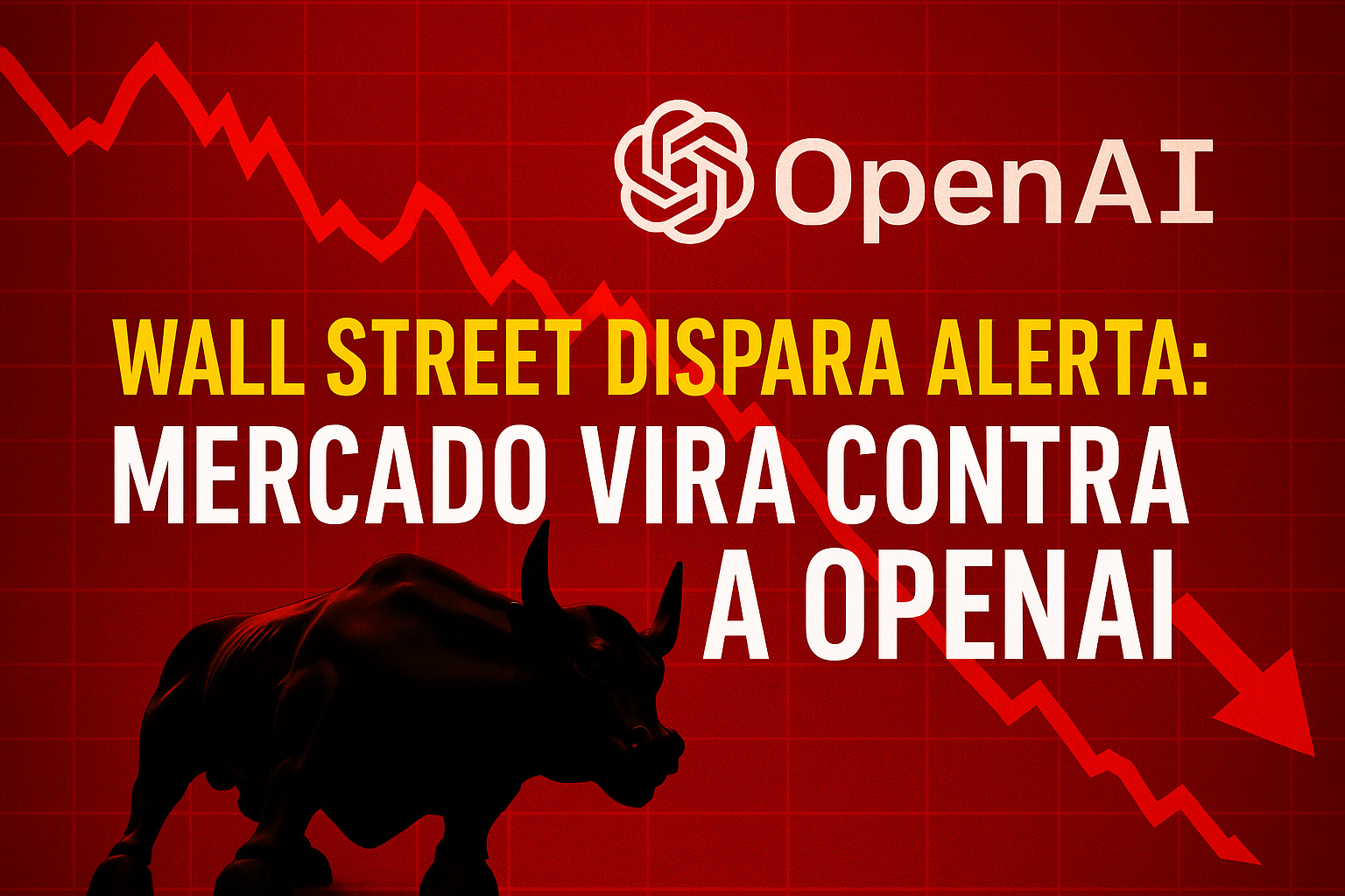 Wall Street dispara alerta: por que o mercado virou contra a OpenAI e acendeu o sinal vermelho na tecnologia
