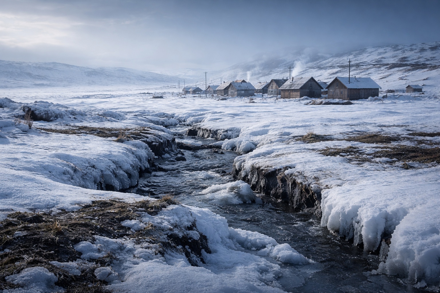 O lugar onde a neve cobre o solo por mais de 9 meses ao ano, o verão dura apenas poucas semanas, o permafrost domina o subsolo e o frio extremo torna a agricultura tradicional praticamente inviável