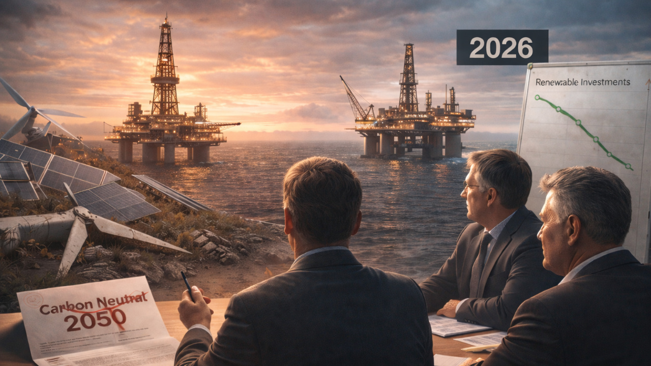 Indústria do petróleo inicia 2026 com estratégias mais conservadoras, menor apetite por renováveis e foco em segurança energética, aponta relatório da GlobalData.