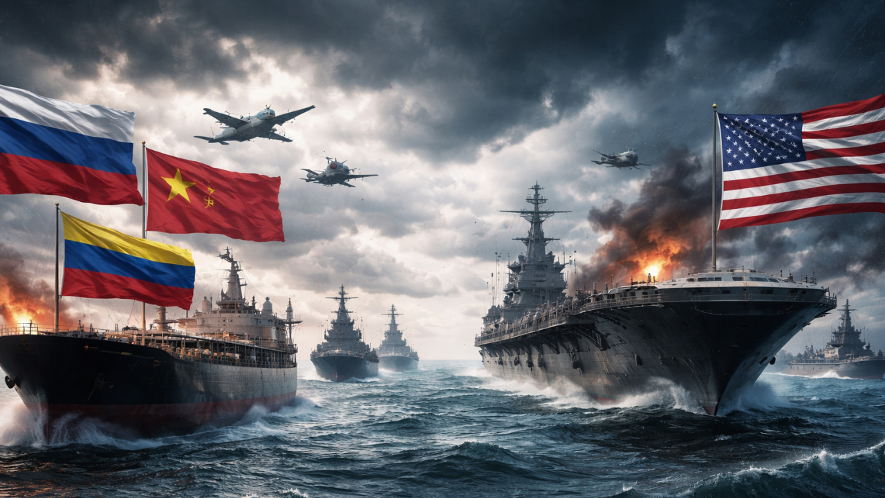 Cerco naval dos Estados Unidos a navios que transportam petróleo da Venezuela provoca reação imediata de Rússia e China, amplia tensão diplomática e reacende debate sobre sanções, direito internacional e interesses energéticos globais.