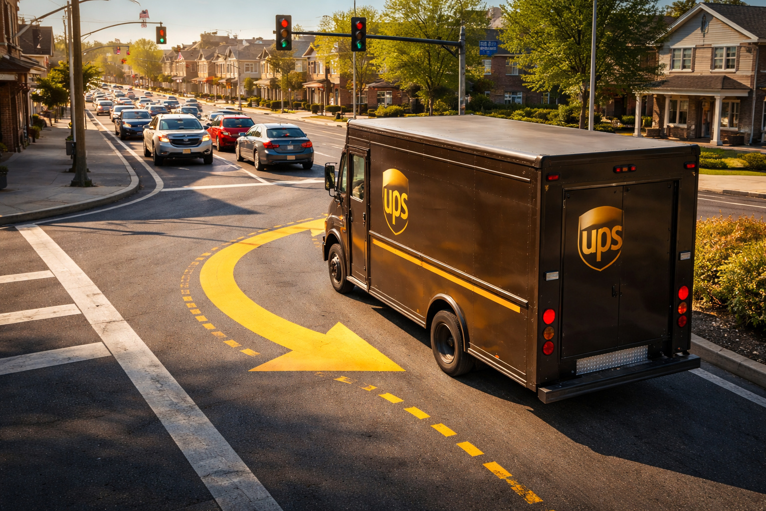 Por que os caminhões da UPS quase nunca viram à esquerda e como essa decisão aparentemente simples gera uma economia anual de 10 milhões de galões de combustível