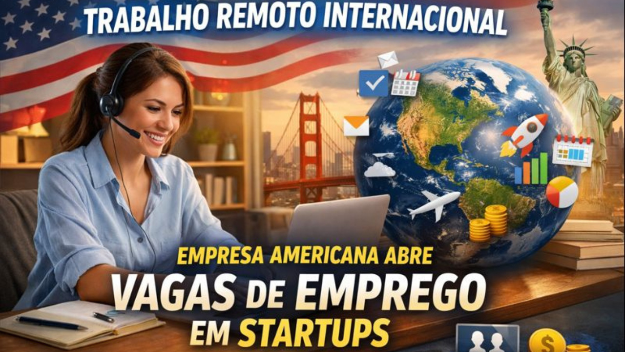Vagas de emprego em empresa americana oferecem trabalho remoto internacional e impulsionam carreira em startups globais.