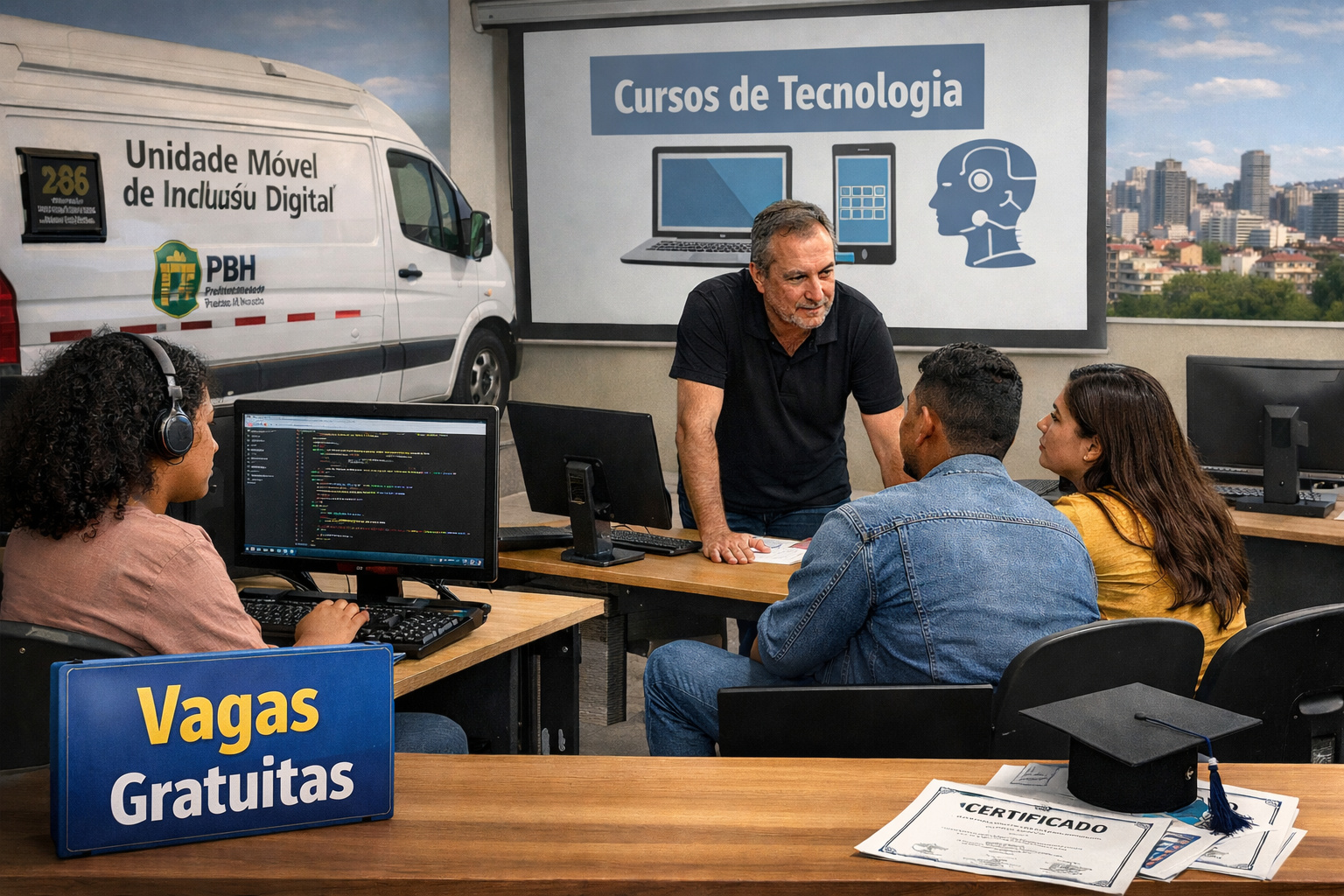 Já pensou em se qualificar? BH abre 12 mil vagas em cursos gratuitos de tecnologia e amplia oportunidades no mercado de trabalho
