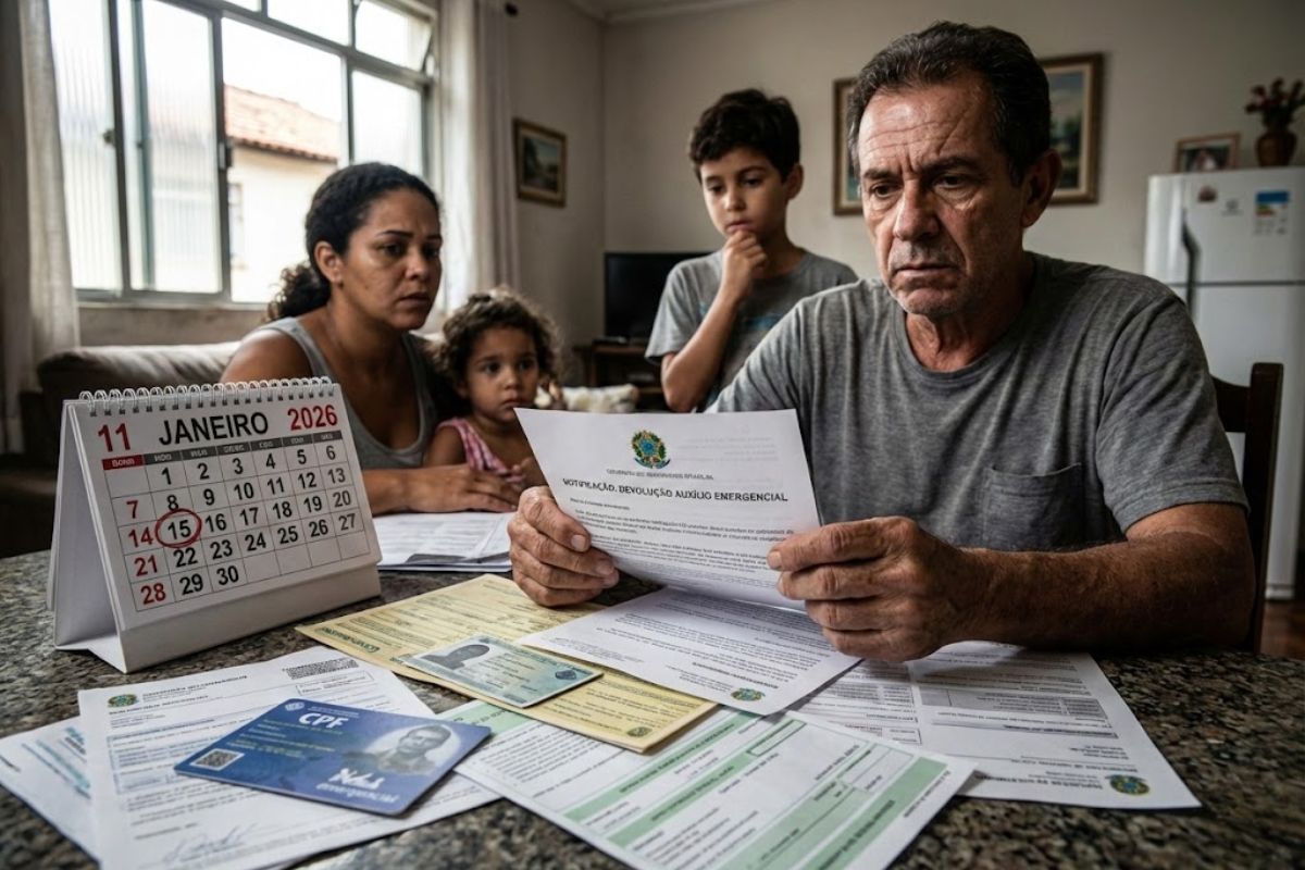 Devolução Auxílio Emergencial deve ser feita até 11 de janeiro de 2026. Evite a Dívida Ativa da União. Confira no Cadastro Único ou Disque Social 121.