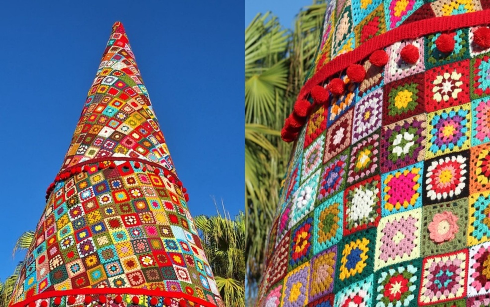 Árvore de natal de crochê