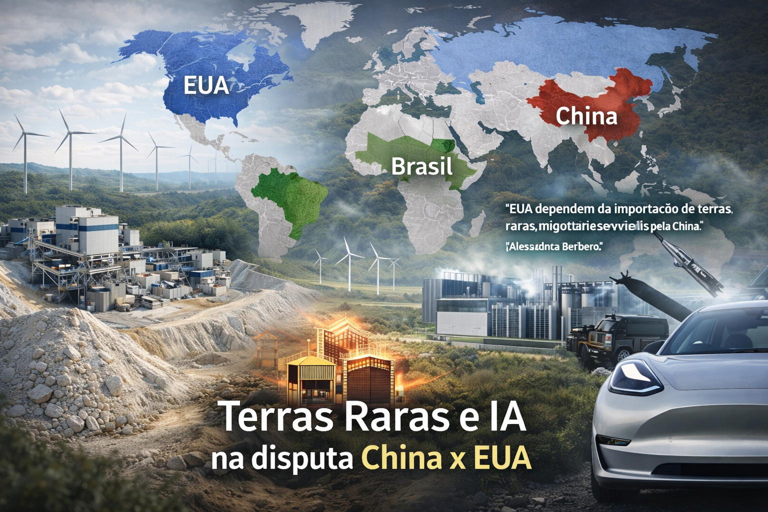 Terras raras e IA colocam Brasil no centro da disputa entre China e EUA, mas país perde chance histórica