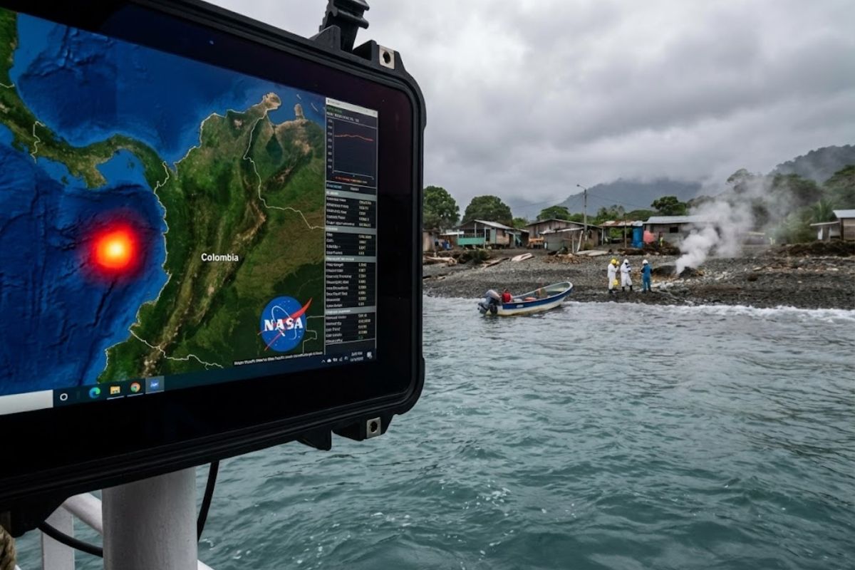 NASA monitora o Pacífico colombiano após anomalias e aquecimento repetitivo; entenda o padrão, os sinais no mar e no solo e o que muda em Chocó.