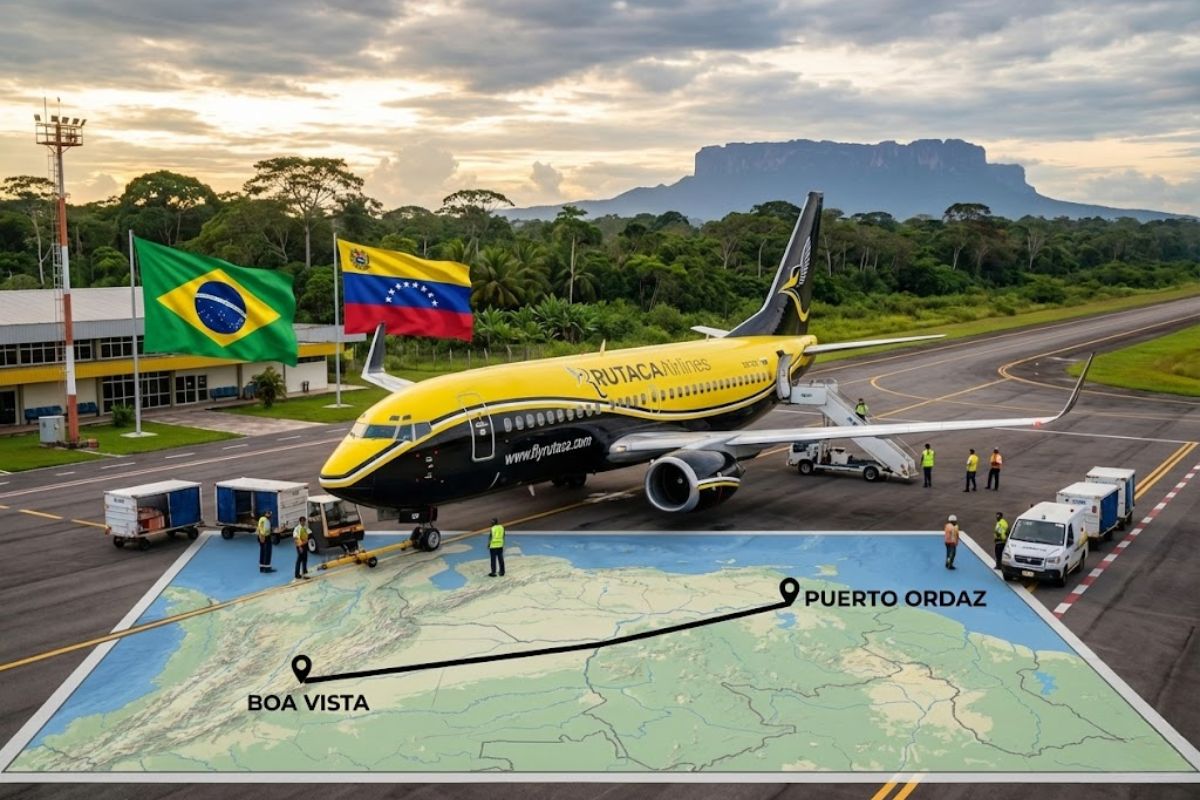 Companhia aérea estreia em Boa Vista com voo direto para Puerto Ordaz na Venezuela, conectando o Norte do Brasil e ampliando a aviação internacional regional.
