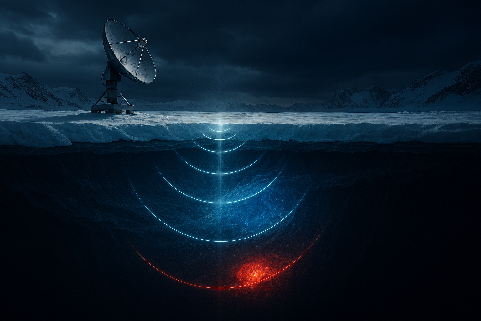 Antártica emite “eco impossível” a 1,5 km sob o gelo: radar da NASA detecta sinais incompatíveis com gelo comum e levanta hipótese de calor e água ocultos no continente