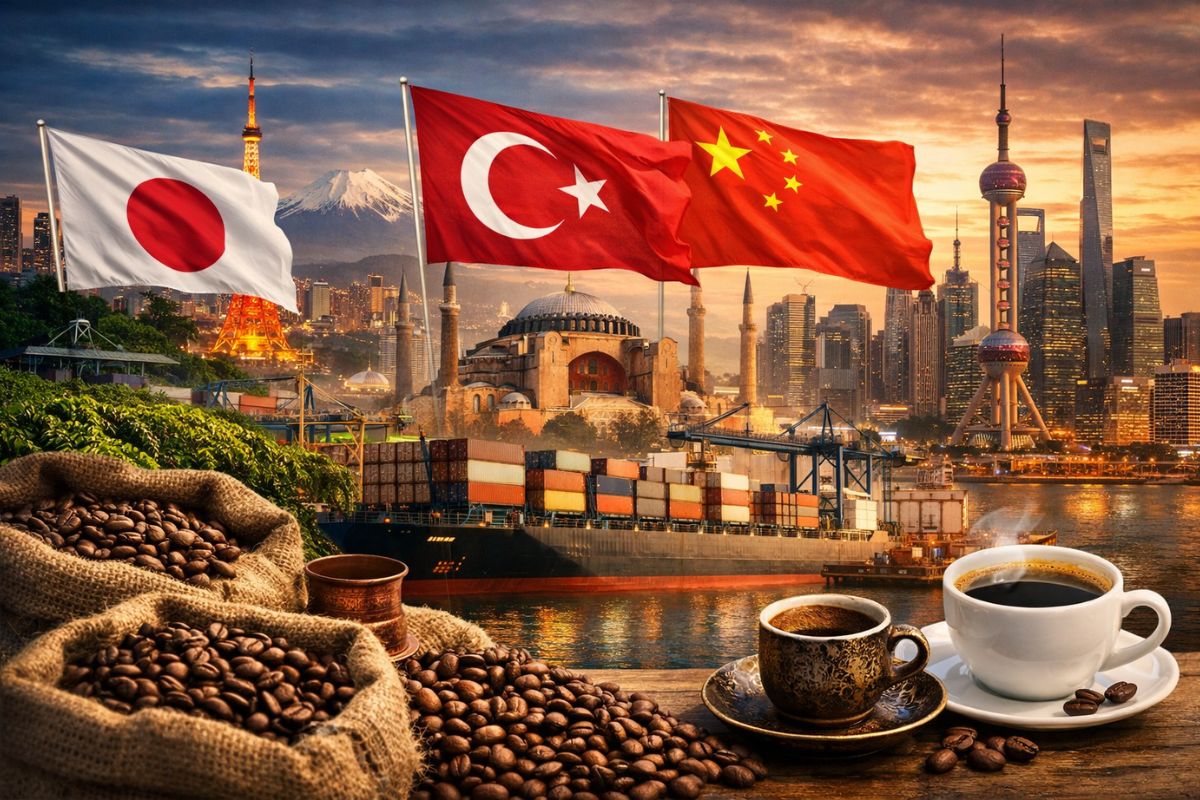 Café brasileiro muda rotas em 2025: exportação cai, Estados Unidos recuam, enquanto China e Japão ampliam compras e redesenham o mercado global.