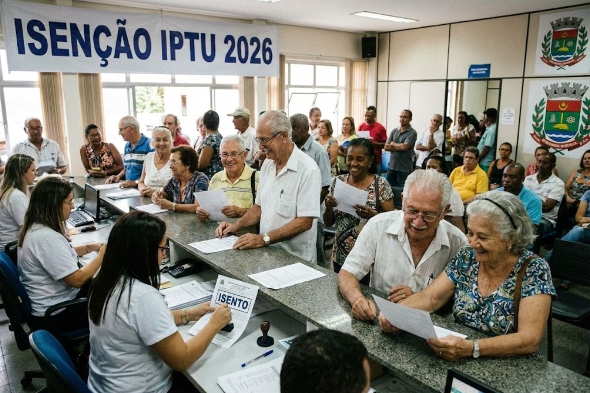 Aposentados do INSS podem buscar isenção de IPTU em 2026 na prefeitura, seguindo critérios locais de renda, imóvel residencial e valor venal, com solicitação formal e documentação dentro do prazo do município.