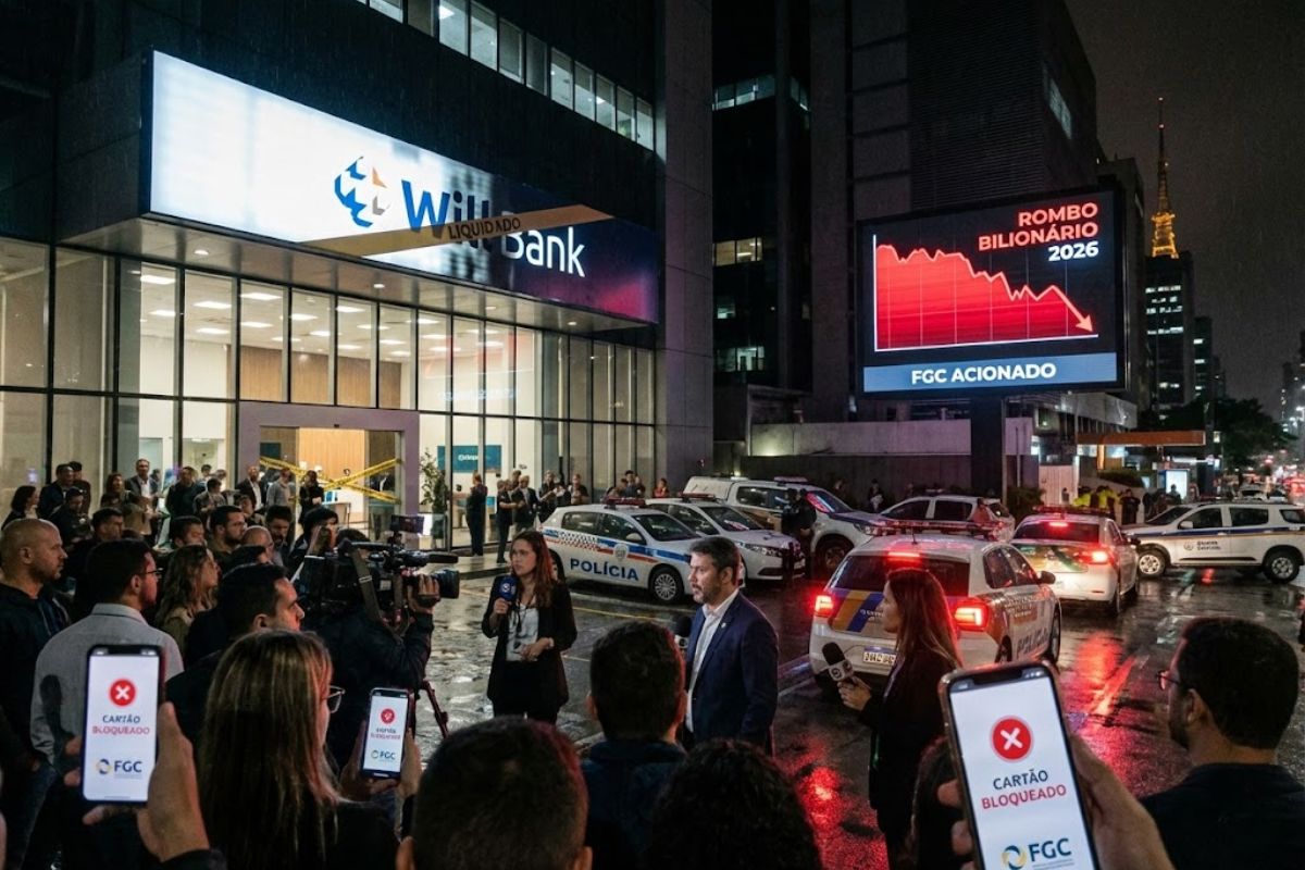 Will Bank: Banco Central liquida banco digital, FGC cobre investidores, Mastercard trava cartões, e crise do grupo Master expõe rombo e incerteza.
