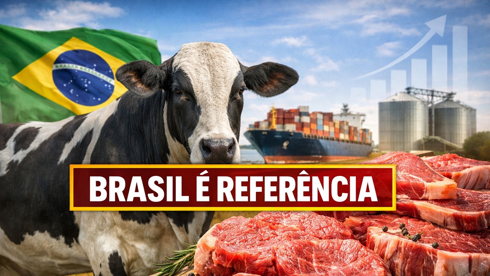 TV argentina repercute dados do USDA, reconhece Brasil como maior produtor de carne bovina do mundo e analisa impacto sobre EUA e mercado global.