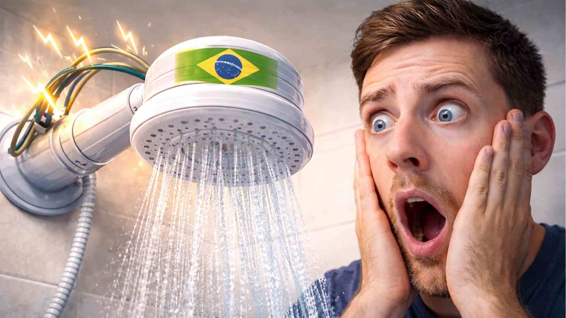 Chuveiro elétrico brasileiro, criado nos anos 1930, vira choque cultural e surpreende americanos ao circular em vídeos e redes sociais.