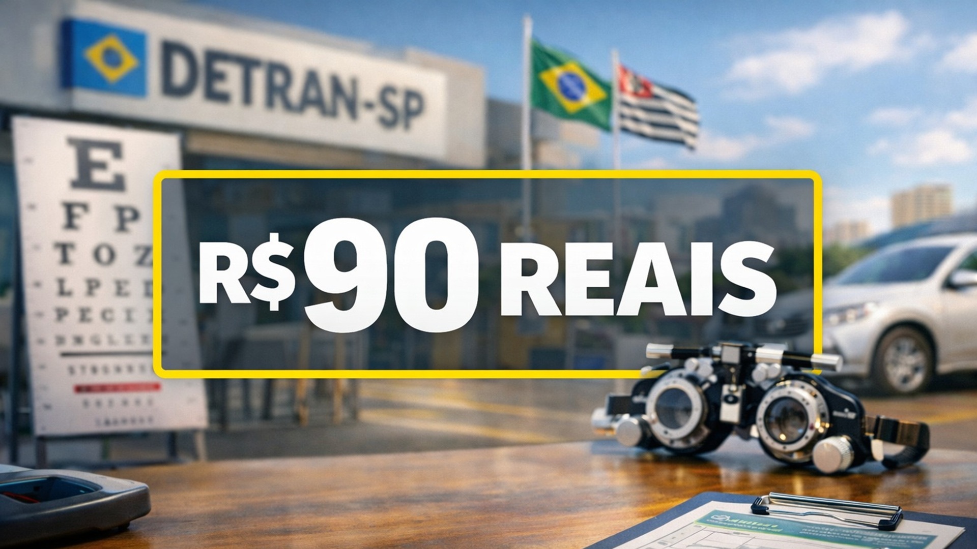 Detran-SP limita exames médico e psicotécnico a R$ 90. Nova portaria reduz custos em até 40% para a CNH Paulista.