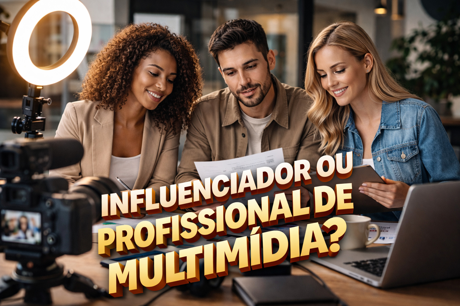 Influenciadores analisam documentos e produzem conteúdo profissional após lei de 2026 que regulamenta profissionais multimídia no Brasil