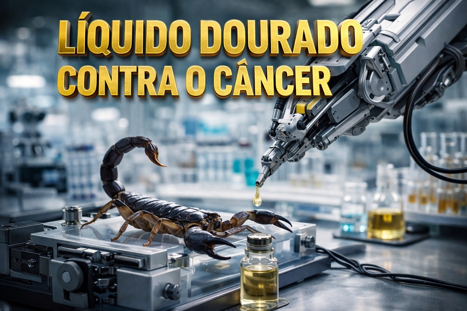 Robô automatizado extrai veneno de escorpião em laboratório para pesquisas biomédicas contra o câncer