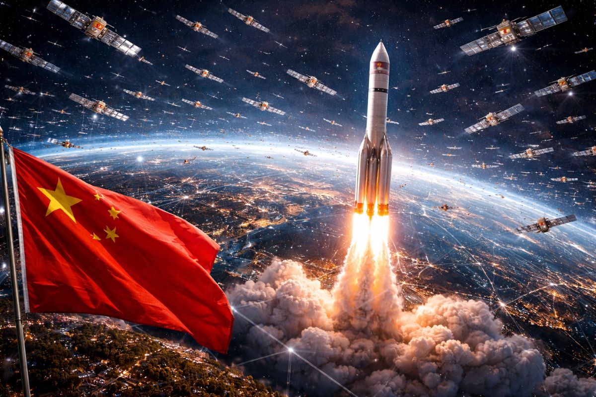 Megaplano espacial da China prevê quase 200 mil satélites na órbita da Terra, pressiona os Estados Unidos, ameaça o domínio de Elon Musk e transforma o espaço em disputa geopolítica global.