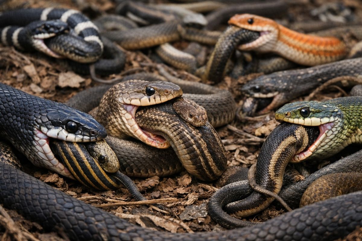 Entenda por que cobras praticam canibalismo, como serpentes entram nos registros e por que o cativeiro pode influenciar a contagem.