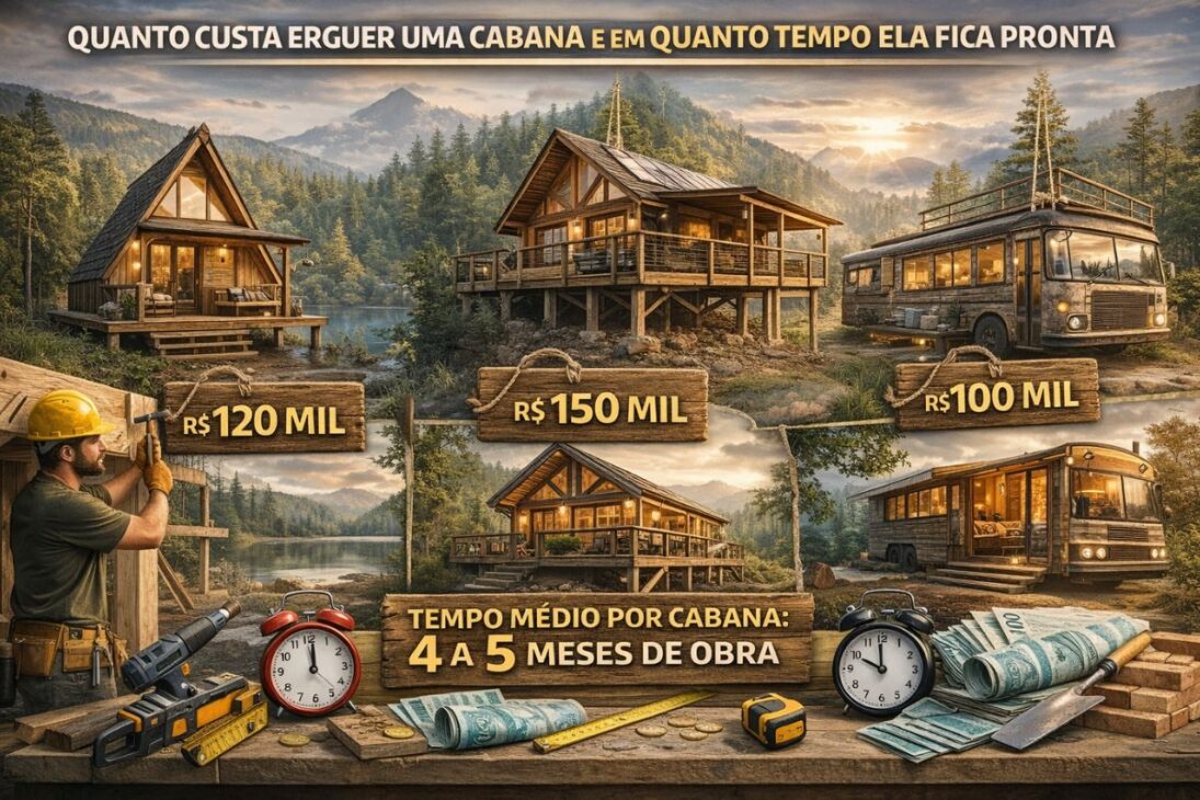 Ex-caminonero construye cabañas solo en medio de la selva con bañera para huéspedes y muestra cómo cabañas simples se convierten en un negocio lucrativo.