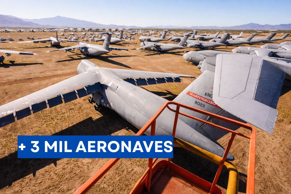 Com mais de 3 mil aeronaves e US$ 454 milhões em peças reaproveitadas por ano, o Cemitério de Aviões do Arizona sustenta a logística e a manutenção da aviação militar (2)